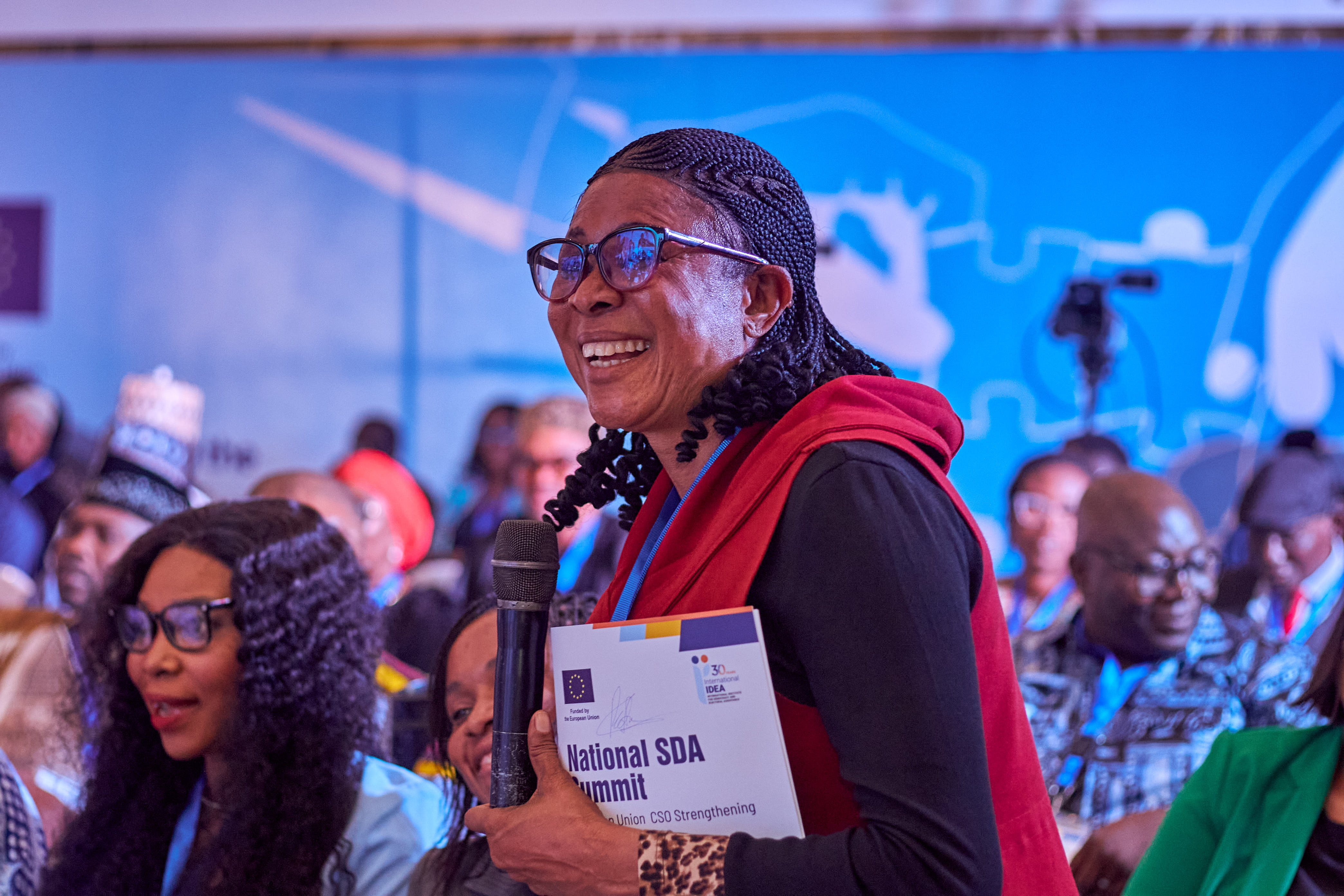CSO-Bridge project materials and publications displayed on a table